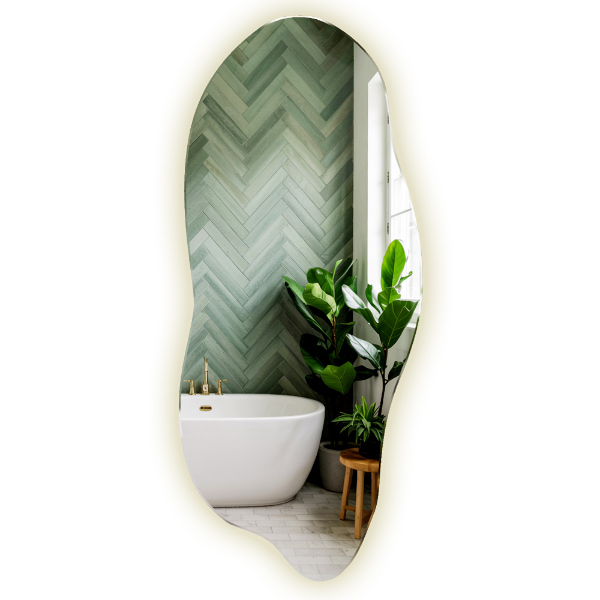 Espejo original con luz led 40x90 cm