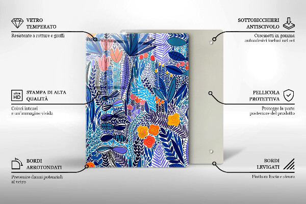 De vidrio templado Prado pintado