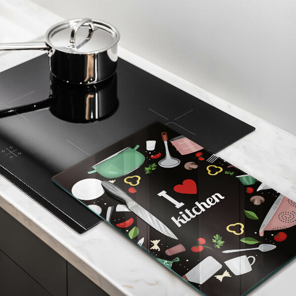 De vidrio templado I love kitchen