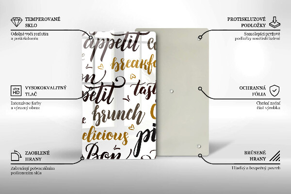 De vidrio templado Bon appetit