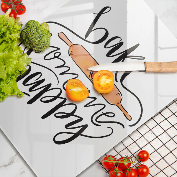 De vidrio templado Bake someone happy