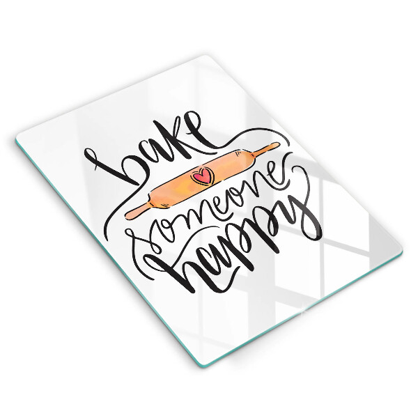 De vidrio templado Bake someone happy