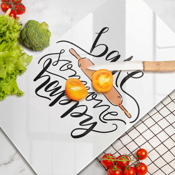 De vidrio templado Bake someone happy