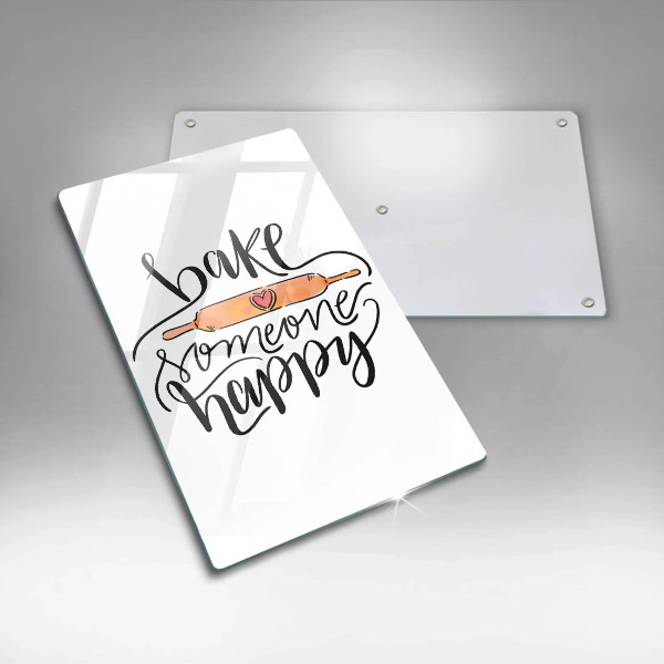 De vidrio templado Bake someone happy