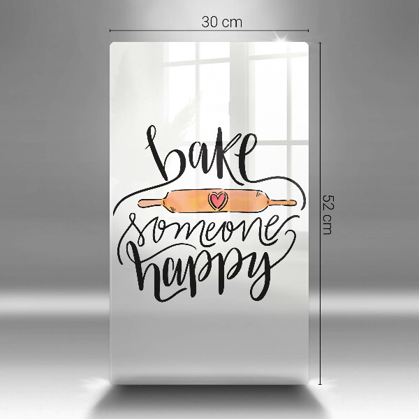 De vidrio templado Bake someone happy