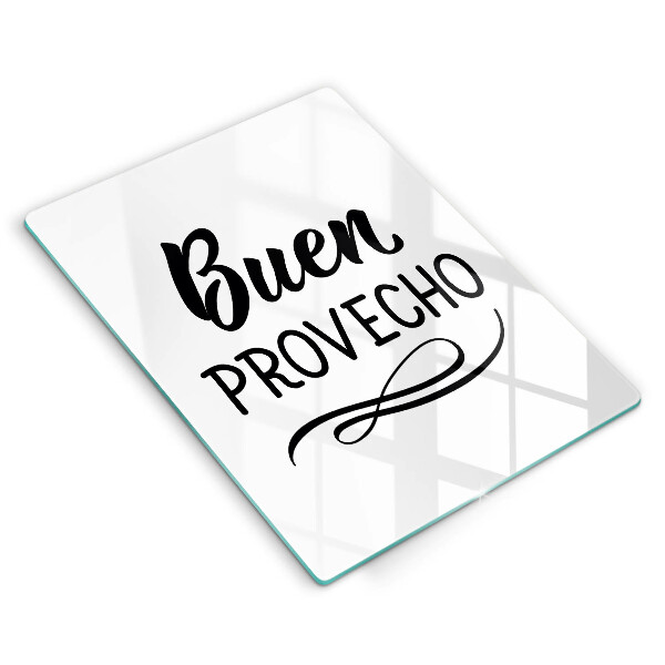 De vidrio templado Buen provecho