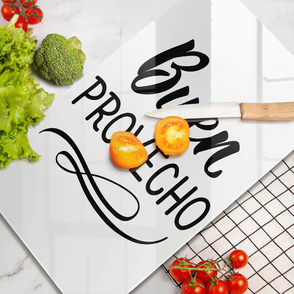 De vidrio templado Buen provecho