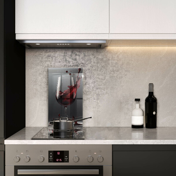 De vidrio templado Vino tinto en una copa