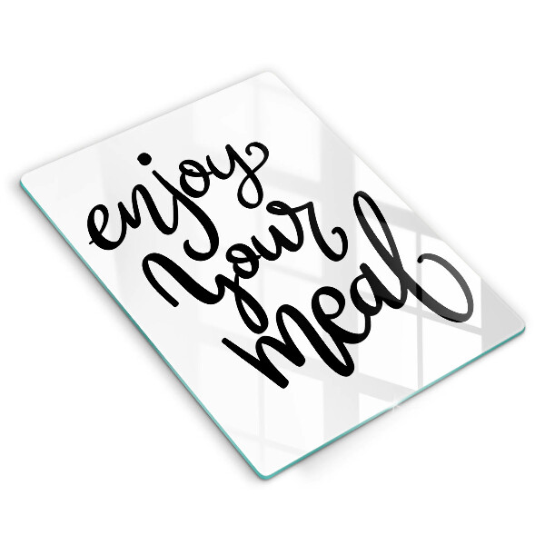 De vidrio templado Enjoy your meal