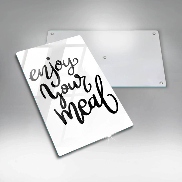 De vidrio templado Enjoy your meal