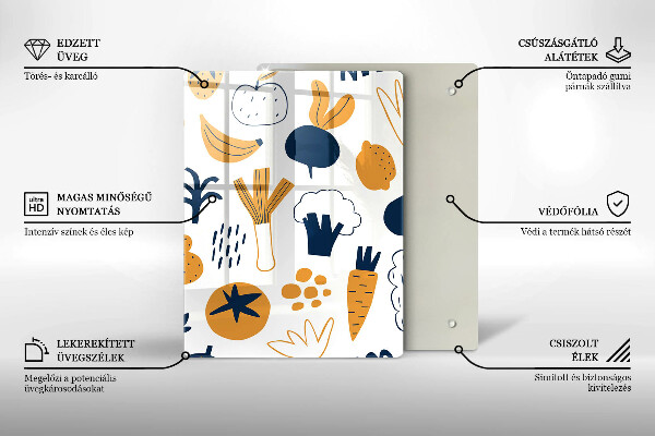 De vidrio templado Ilustración de comida