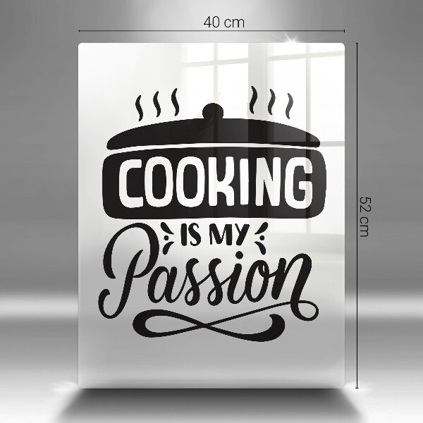 De vidrio templado Cooking is my passion