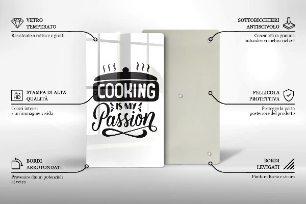 De vidrio templado Cooking is my passion