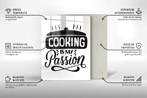 De vidrio templado Cooking is my passion