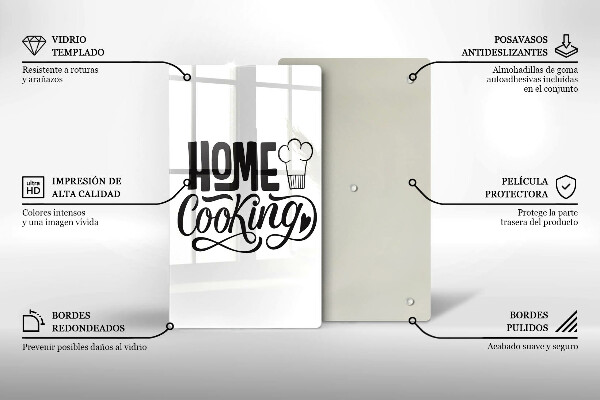 De vidrio templado Home cooking