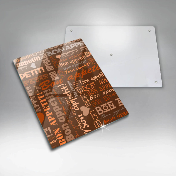 De vidrio templado Bon appetit