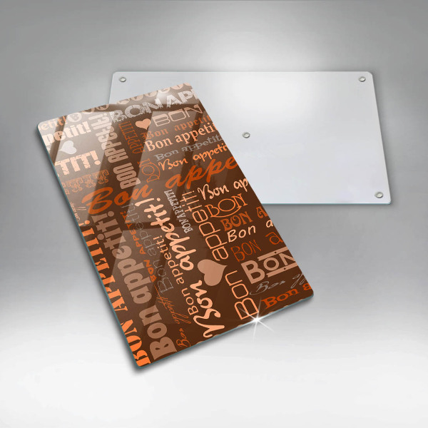 De vidrio templado Bon appetit