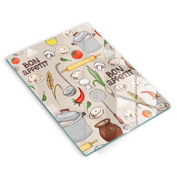 De vidrio templado Ilustración de cocina