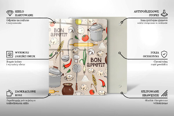 De vidrio templado Ilustración de cocina