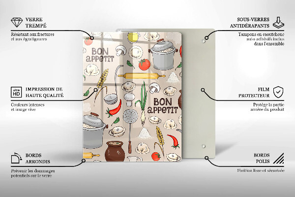 De vidrio templado Ilustración de cocina