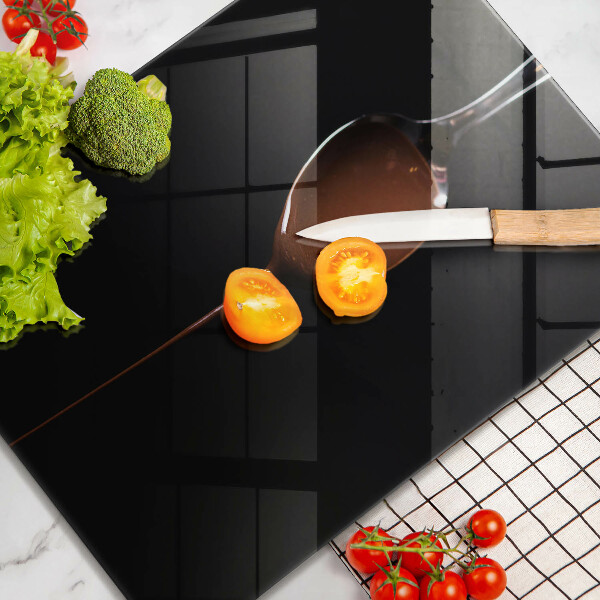 De vidrio templado una cucharada de chocolate