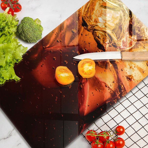 De vidrio templado Bebida de cola con hielo