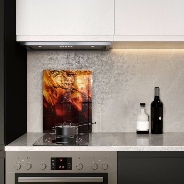 De vidrio templado Bebida de cola con hielo