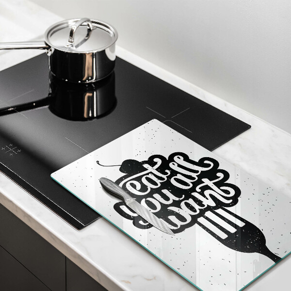 De vidrio templado Eat all you want