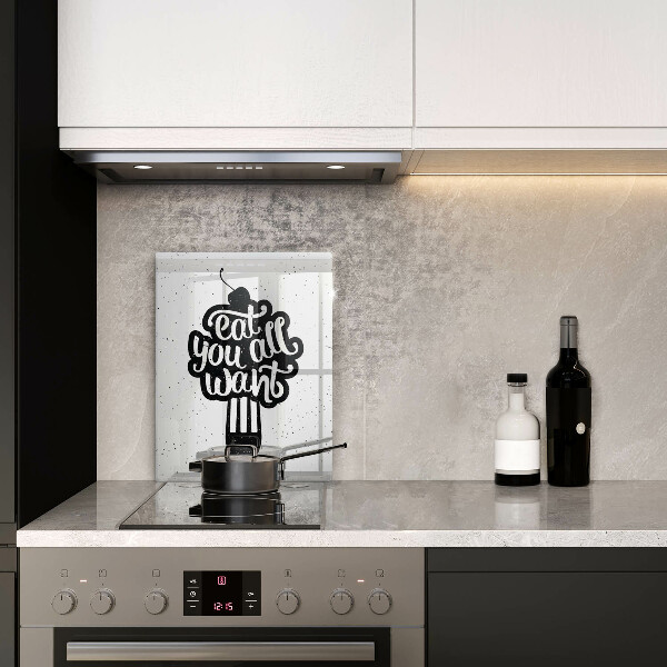 De vidrio templado Eat all you want