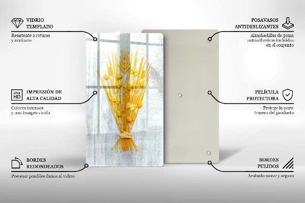 De vidrio templado Pasta