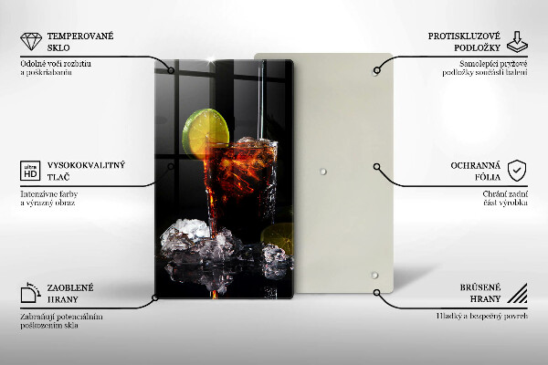 De vidrio templado Bebida terrosa con hielo