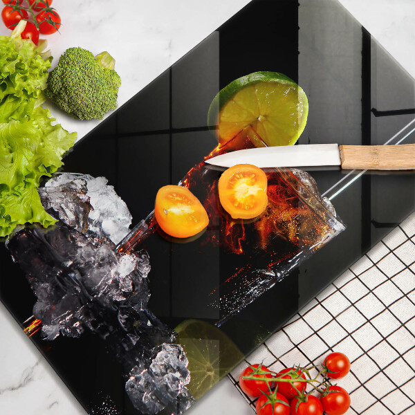 De vidrio templado Bebida terrosa con hielo