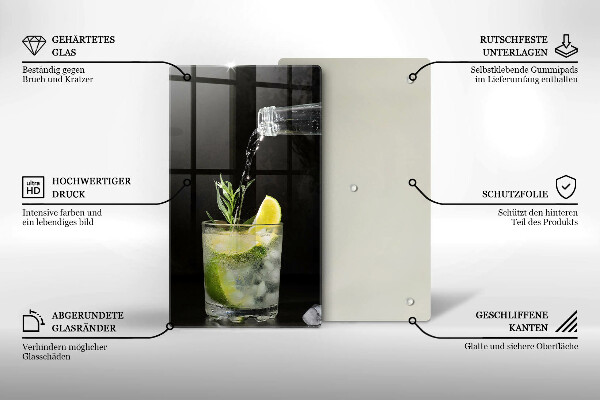 De vidrio templado Un vaso de agua