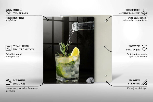 De vidrio templado Un vaso de agua