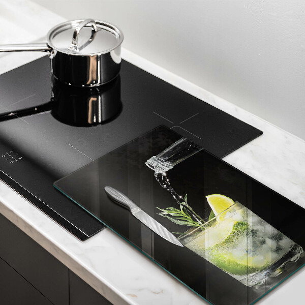 De vidrio templado Un vaso de agua