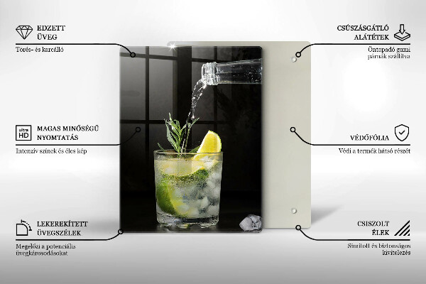 De vidrio templado Un vaso de agua