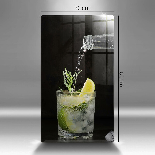 De vidrio templado Un vaso de agua