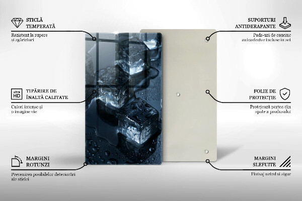 De vidrio templado Cubitos de hielo frio
