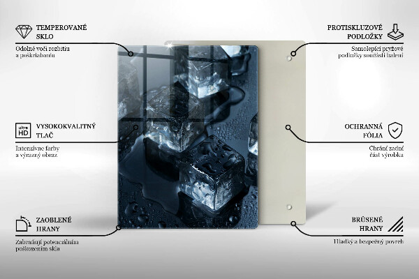 De vidrio templado Cubitos de hielo frio