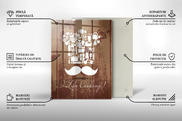 De vidrio templado I like cooking