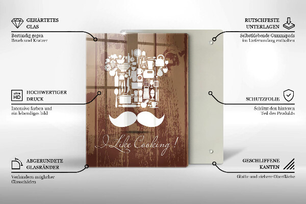 De vidrio templado I like cooking