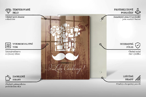 De vidrio templado I like cooking