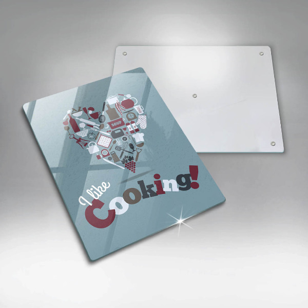 De vidrio templado I like cooking