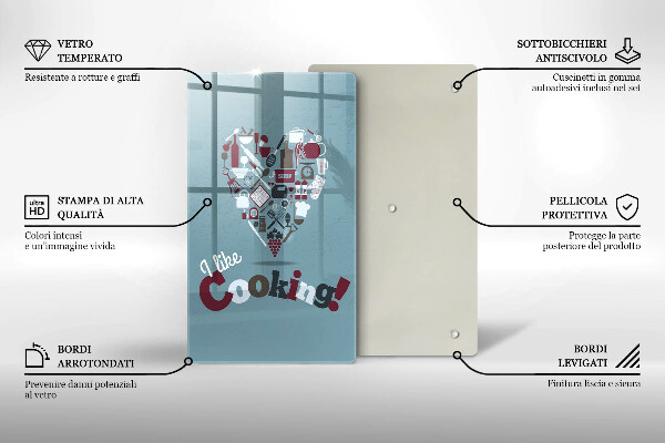 De vidrio templado I like cooking