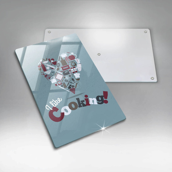 De vidrio templado I like cooking