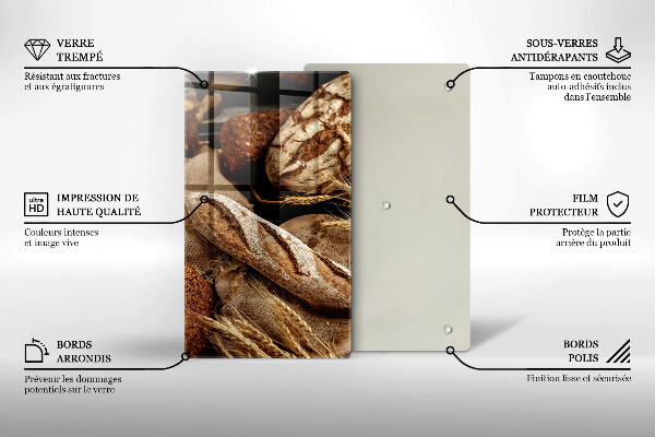 De vidrio templado panes pan