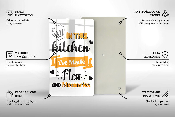 De vidrio templado In this kitchen we made mess and memories