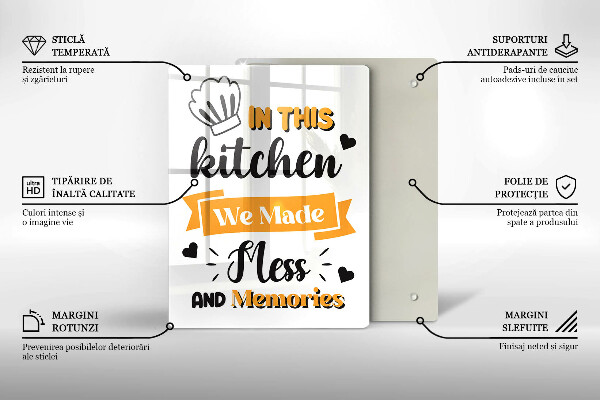 De vidrio templado In this kitchen we made mess and memories