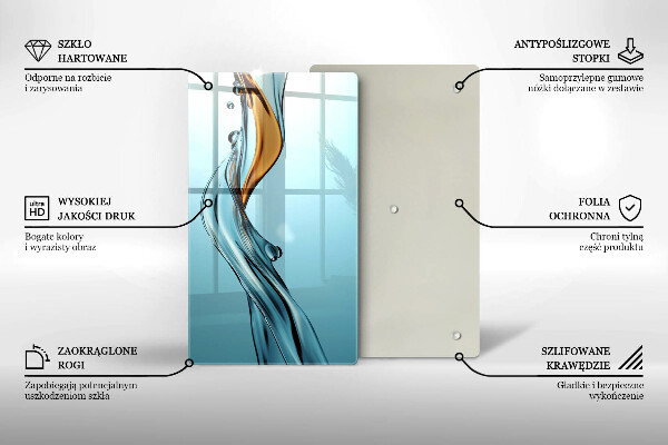 De vidrio templado Chorro de agua