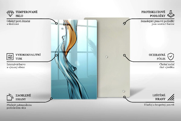 De vidrio templado Chorro de agua